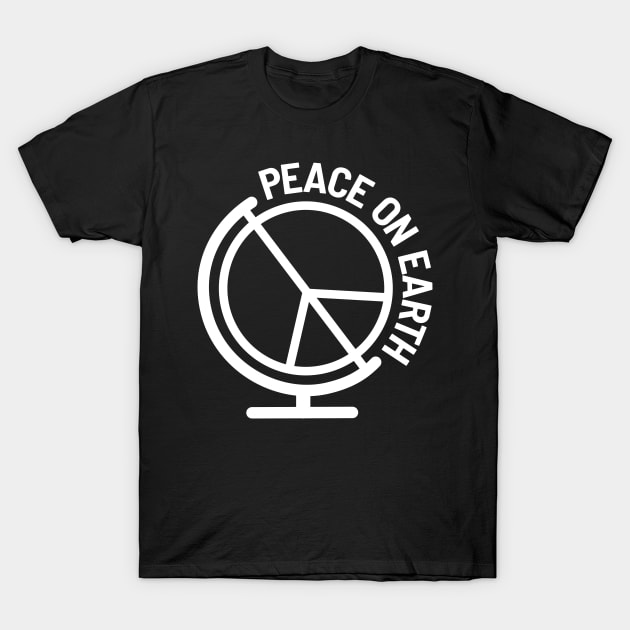 Peace On Earth Freedom Sign On A Globe World Peace Demo Gift T-Shirt by peter2art